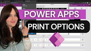 Power Apps Print Options
