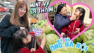 Mint Vy visits dad & grandparents—receives many gifts!