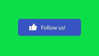 Facebook Follow and Like buttons Green Screen Animation | Free Download
