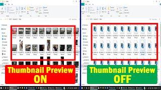 3 Ways to Turn Off / On Thumbnail Previews in Windows Explorer | Computer Trick