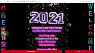 Happy New Year Wishing Script Website link Free Download 2021 New Year Pro Script 