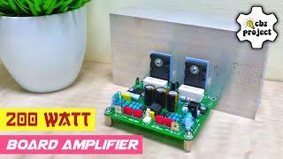 200 Watts Mono Amplifier Board DIY with 2sc5200 & 2sa1943 | CBZ PROJECT