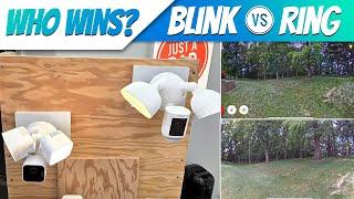 Blink vs Ring Floodlight Wired Security Camera COMPARISON