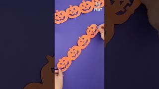 DIY Pumpkin Paper Chain  #halloween #papercrafts #pumpkin