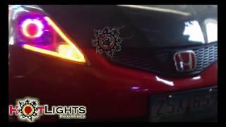 Honda Jazz AES HID Projector & AES Flexible Neon DRL w/ SIgnal By HotLights Philippines