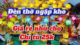 ÔI RẺ QUÁ GIÁ CHỈ TỪ 25k đèn thờ pha lê cao cấp. Đèn thờ lưu ly. Đèn thờ gỗ gụ tunh xảo.100%