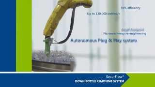 SecurFlow® down bottle removing system