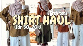 SHOPEE HAUL KEMEJA 2023 part 3! 50-70RIBUAN! Murce dan lucuu!