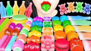 ASMR RAINBOW DESSERTS FROZEN NIK-L-NIP KOHAKUTO 무지개 디저트 얼린 닉클립 코하쿠토 스낵 젤리 먹방 EATING SOUNDS MUKBANG