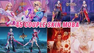 Valentine's Couple Skin Showdown: MLBB vs. AoV vs. LoL WR vs. HoK/KoG - Ultra HD Moba Battle!