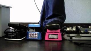 Battle of the Wah! Crybaby GCB-95 pink vs. RMC Picture vs. Custom Audio Electronics CAE-404