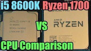 Intel i5 8600K vs Ryzen 7 1700 Showdown - Which Should You Buy?