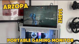 Arzopa Z1FC Portable Gaming Monitor - 144hz | 1080p | Built-in Speakers