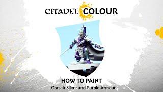 How to Paint: Corsair Purple and Silver Armour