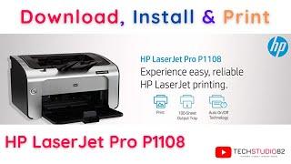 HP LaserJet Pro P1108 Printer Drivers | Download, Install, Configure and Test Print | Step by Step