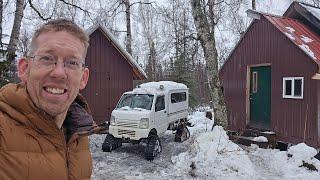 Rebuilding Off-Grid Cabin & Digging Well at Alaskan Homestead