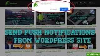How To Send Push Notifications From Your WordPress Site