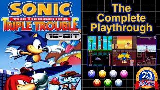 Sonic the Hedgehog Triple Trouble 16 Bit: The Complete Playthrough (All Emeralds) - 1080p/60 FPS