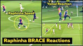 Raphinha INCREDIBLE RUN for his 2nd Goal & YAMAL Reaction vs Benfica