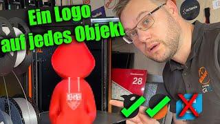 Jedes Logo auf jedes Objekt 3D drucken