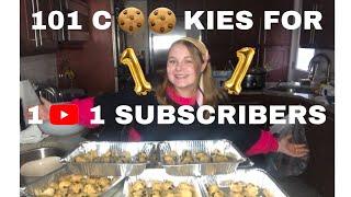 I baked 101 cookies for hitting 101 subscribers!
