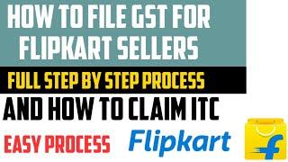 How to file gst return in flipkart | flipkart gst invoice claim | how to claim gst on flipkart