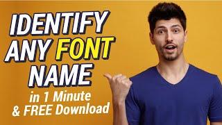 How to find font name from image  | Image to font convert