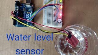 How to use water level sensor with Arduino Uno.