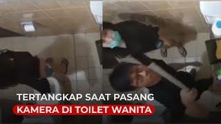 Seorang Pria Tertangkap Basah Saat Pasang Kamera di Toilet Wanita