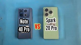 infinix hot 40 pro vs tecno spark 20 pro speed test