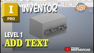 Inventor How To Add Text