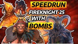 NEW FIREKNIGHT 25 SPEEDRUN TEAM | NO SEER OR POISON EXPLOSION!!