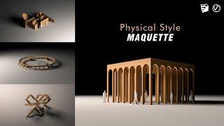 Easy Way To Render Physical Style Maquette In Sketchup Vray | Sketchup Tutorial | Vray | Archiispace