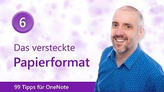 🟣 99 Tipps für OneNote 6️⃣ Das versteckte Papierformat DIN A4 | Malter365.de