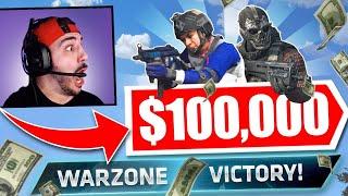 2 Of My Subscribers Are Playing For $100,000! (Call Of Duty Warzone Highlights)