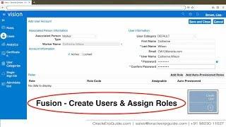 Fusion | Create Users and Assign Roles | OracleErpGuide.com | CA SUHAS VAZE