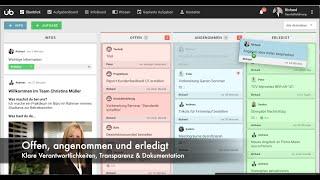 Überblick - Online Demo der einfachen Lösung für interne Kommunikation & Koordination