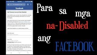 PAANO MAG-RECOVER NANG NA-DISABLE ANG FACEBOOK ACCOUNT | Vino Santiago