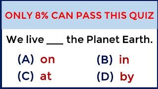 ONLY 8% CAN SCORE 100% | Mixed Grammar Test