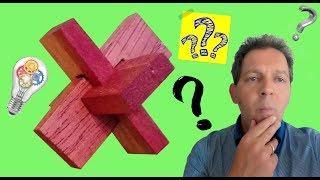 Wooden puzzle The node 2, diy, rompicapo, aguzzare la mente, nodo 3d