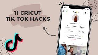 CRICUT TIK TOK HACKS // 11 Cricut Tips You NEED To Know From Tik Tok
