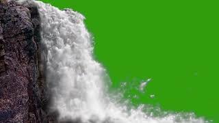 Waterfall From Mountain Green Screen | Royalty Free Waterfall Green Screen Footage - Green Gallery