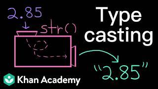 Type casting | Intro to CS - Python | Khan Academy