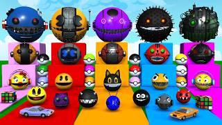 PACMAN VS MONSTER PACMAN VS CARTOON CAT VS ROBOT PACMAN