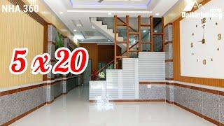 Mẫu Nhà Ống 2 Tầng Đẹp 2021, Diện Tích 5 x 20m = 100m2