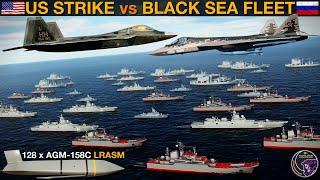 HUGE USAF Anti-Ship Attack vs Russia's Black Sea Fleet (WarGames 104A) | DCS