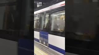 Madrid Metro Line 10 - 8xxx departing Principle Station on 26/11/23 #shorts