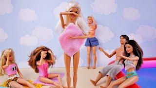 BARBIE ACCIDENT AT POOL  Morning Routine  Barbie story with toys and dolls