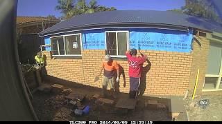 VET Construction How to brick a wall - Time Lapse