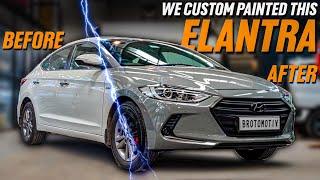 Nardo Grey Shayad Issi Car Ke liye Bana hai | Best Custom Paintjob on This Elantra @Brotomotiv